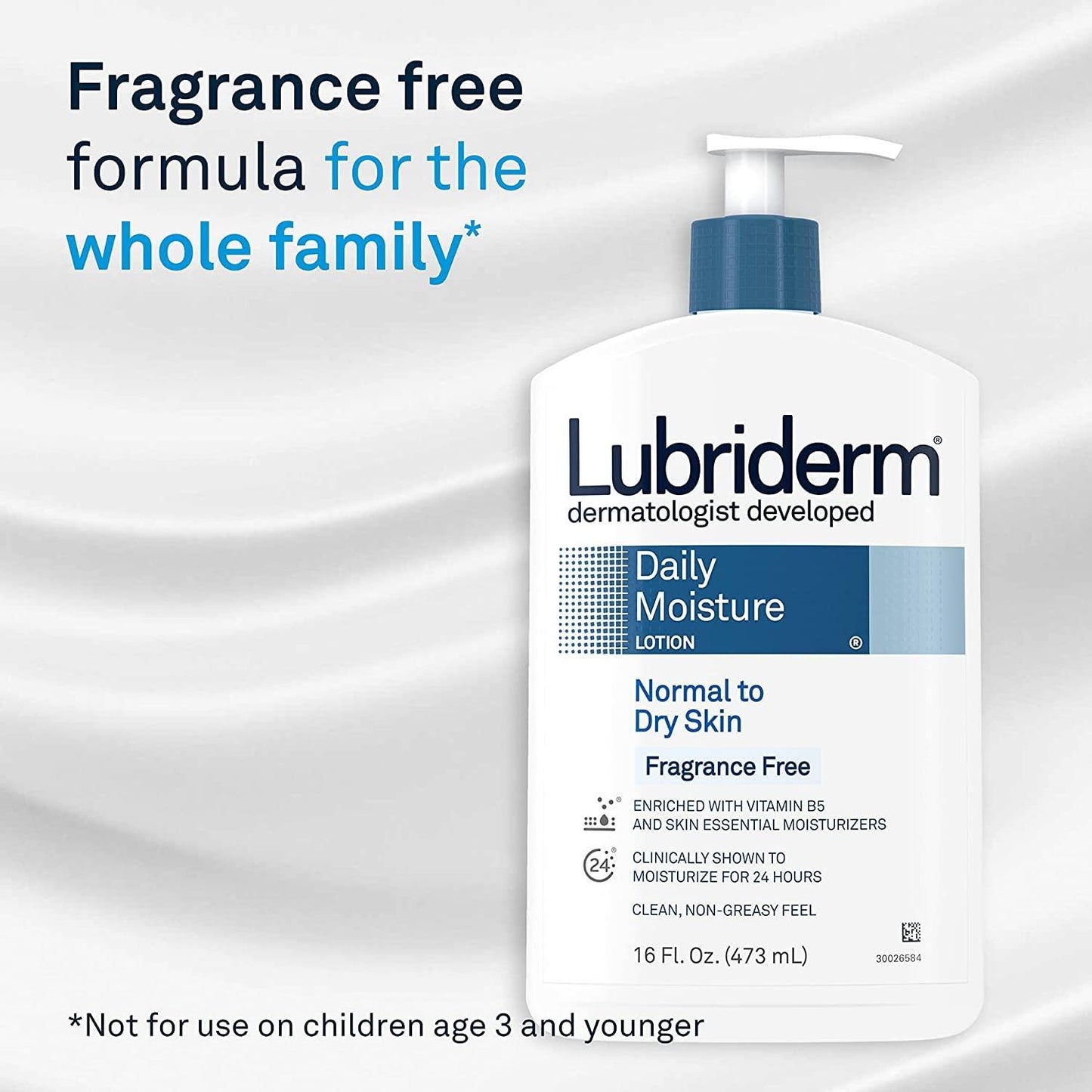 Lubriderm Daily Moisture Lotion Fragrance free (6oz)