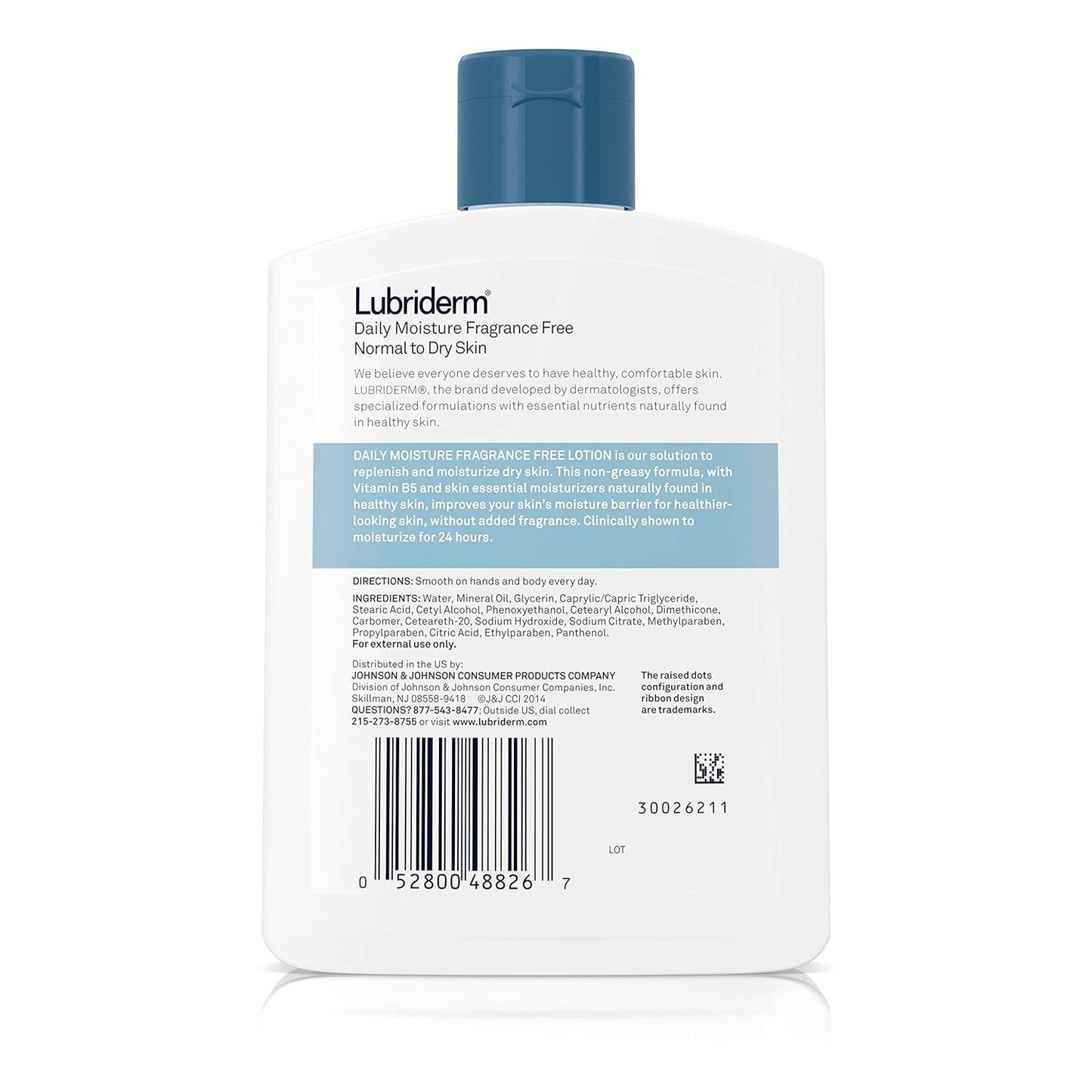 Lubriderm Daily Moisture Lotion Fragrance free (6oz)