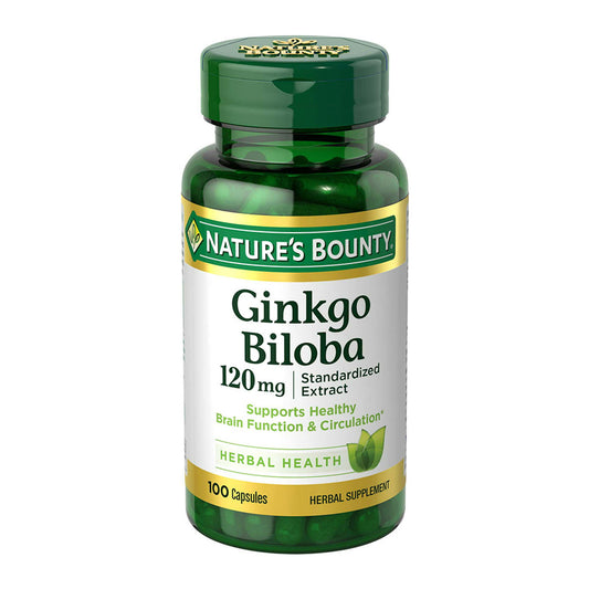 Natures Bounty Ginkgo Biloba 120 Mg (100 Capsules)