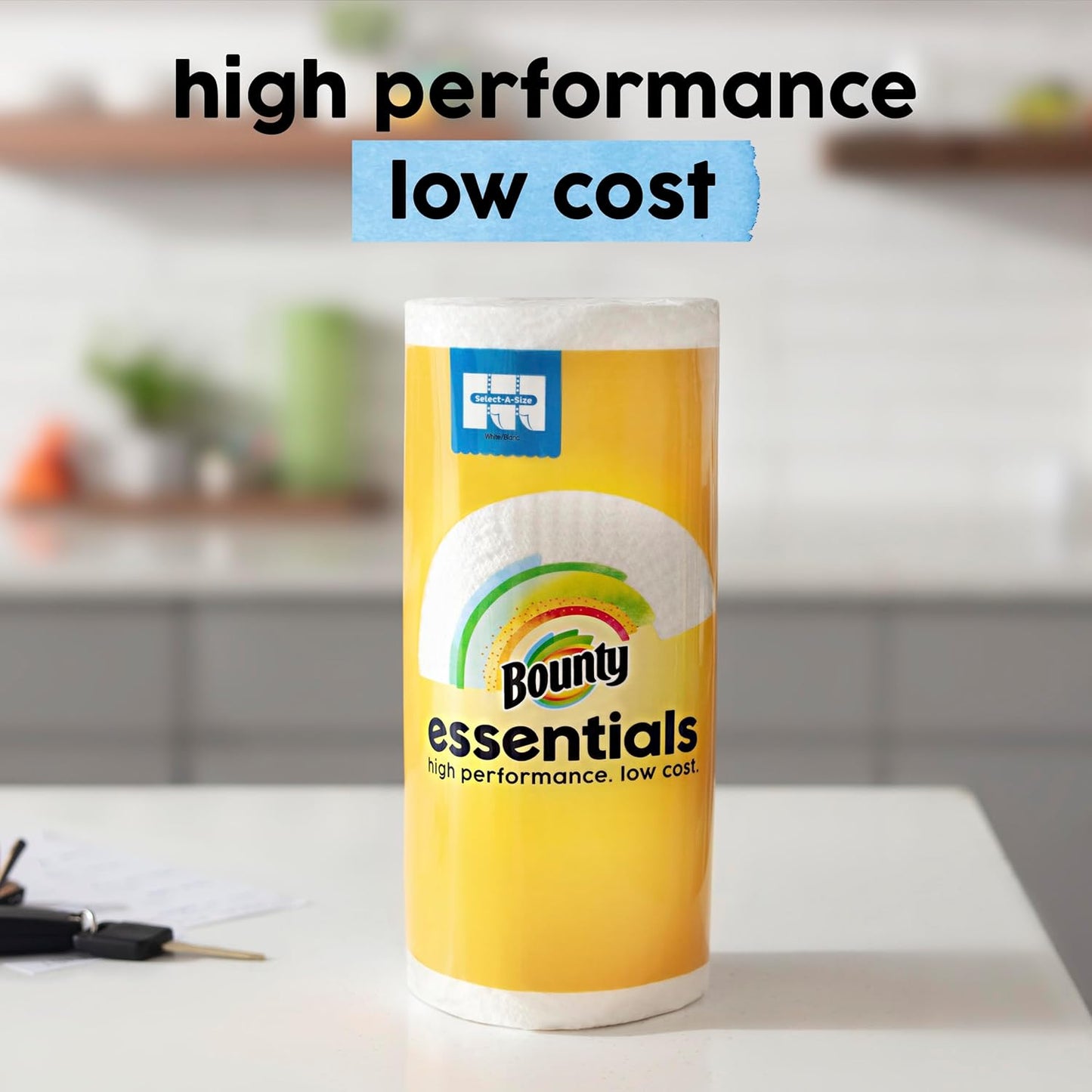 Bounty Essentials Paper towels Select a size (108 sheets/roll)