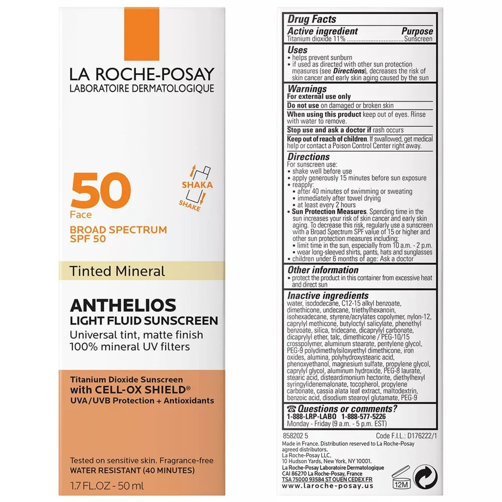 LA ROCHE-POSAY Anthelios Face Tinted SPF50 Sunscreen (1.7oz)